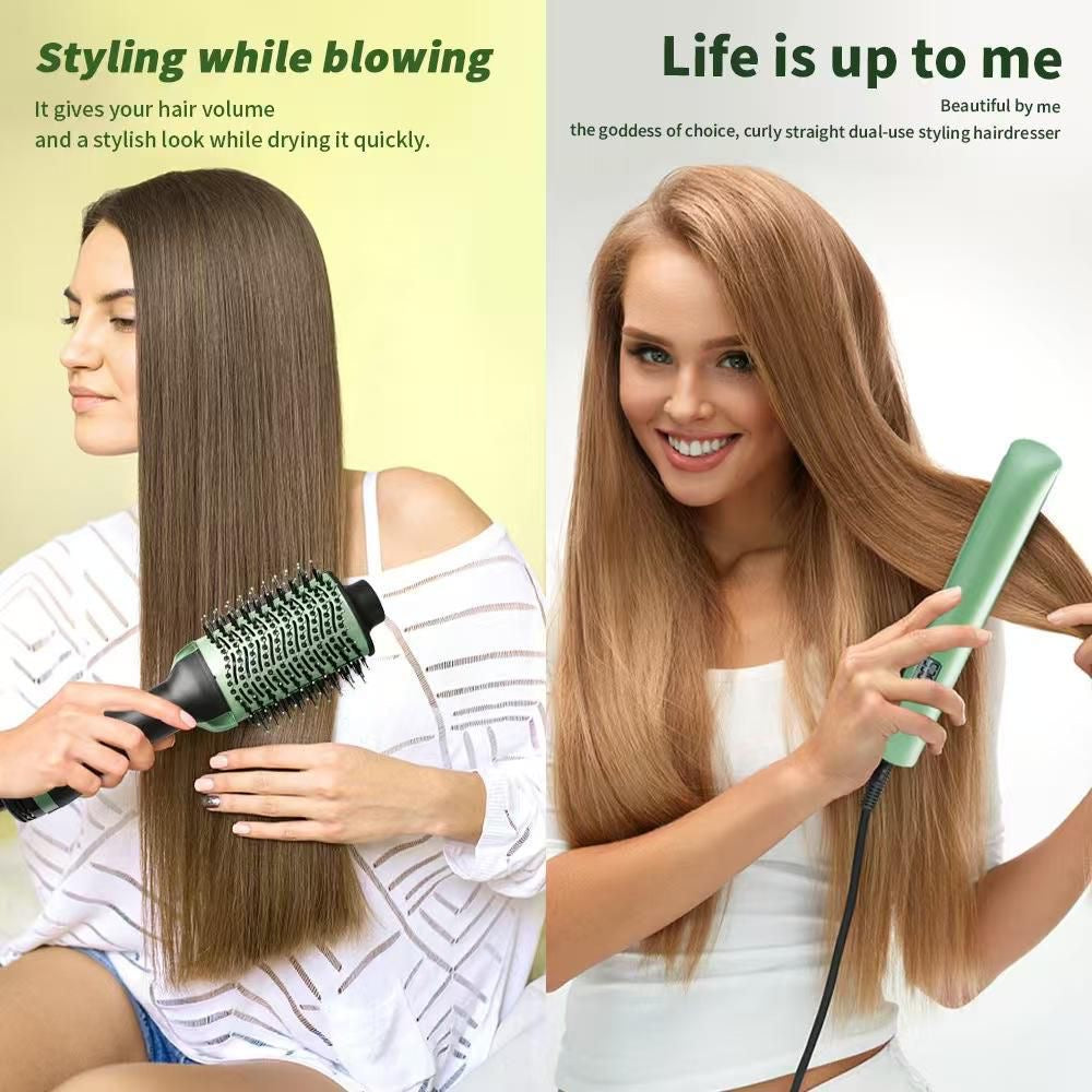💚✨ Plancha + Secador con Infusión de Aguacate – Cabello Brillante y Saludable ✨💚