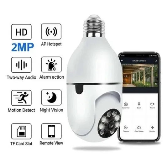 💡📹 Cámara Bombillo 360° – Seguridad Discreta y Efectiva 📹💡Envío Gratis🚚