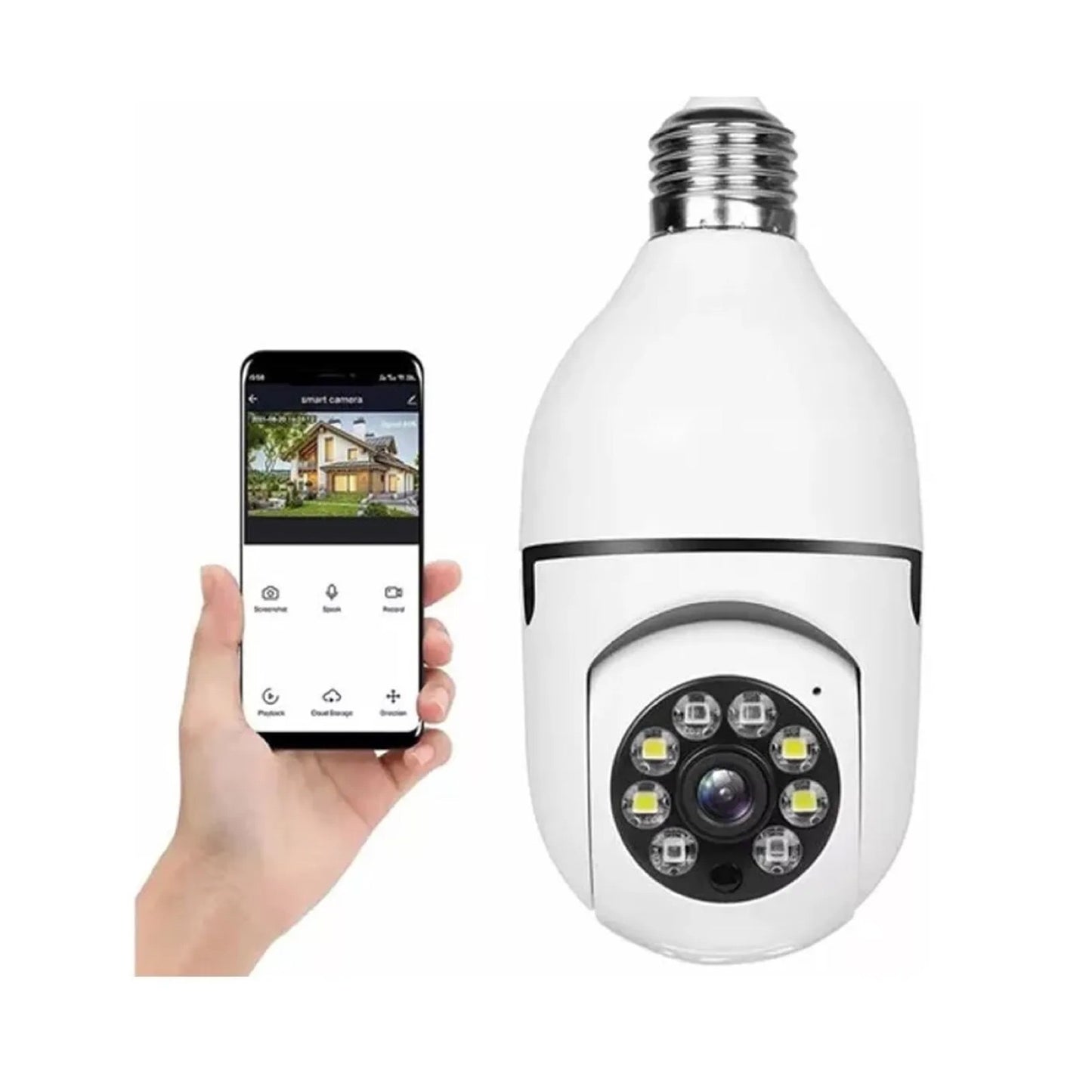 💡📹 Cámara Bombillo 360° – Seguridad Discreta y Efectiva 📹💡Envío Gratis🚚