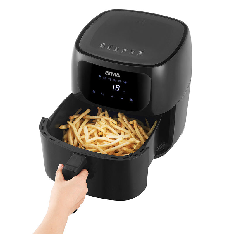 🔥 Freidora de Aire 8L Silvercrest Digital S-18 Negra – Cocina Saludable y sin Aceite 🍟✨