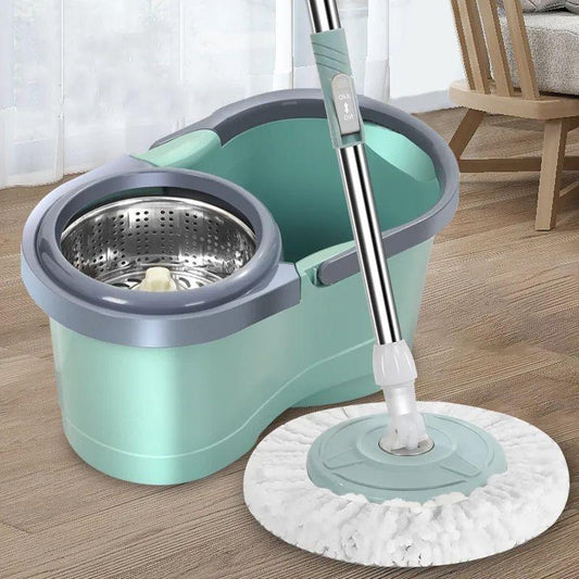 🧹💧 Trapeador Giratorio con Balde Escurridor
